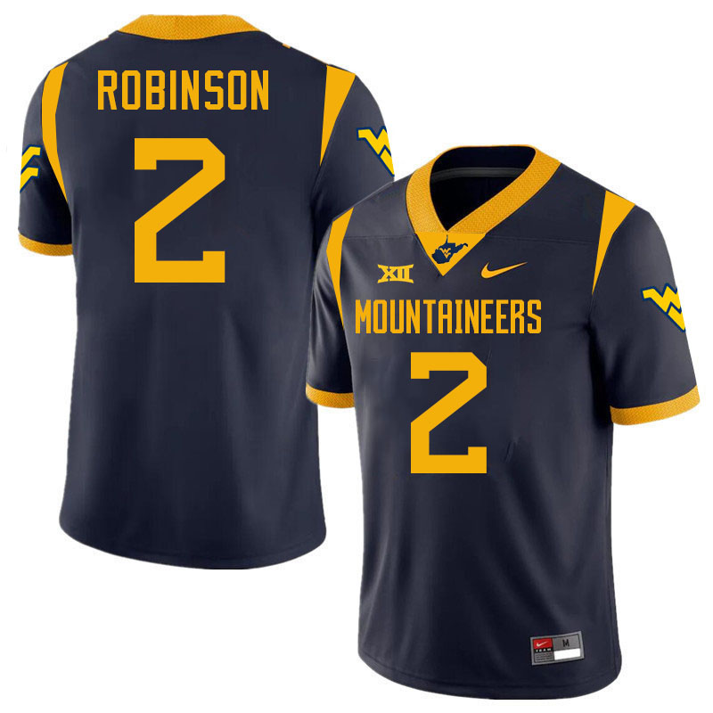 Justin Robinson WVU Jersey,West Virginia Mountaineers #2 Justin Robinson Jersey Youth College-Navy